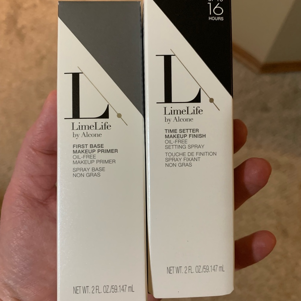 LimeLife FIRST BASE OIL-FREE PRIMING SPRAY & TIME SETTER OIL-FREE SETTING SPRAY